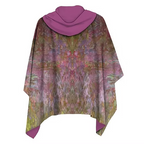 Galleria Monet's Waterlilies at Sunset Women's Reversible Rain Cape Raincoat