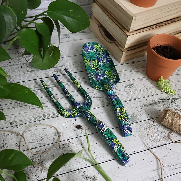 Robert Frederick Orange Grove Gardening Tool Set, Fork & Trowel, William Morris